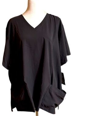 Jockey Charcoal Gray Moisture Wicking Unisex Scrub Top